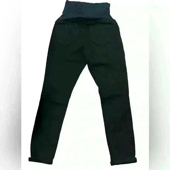 Sandpiper Maternity Ankle Skinny Jeans Womens Size Medium Black Distressed - Picture 4 of 7